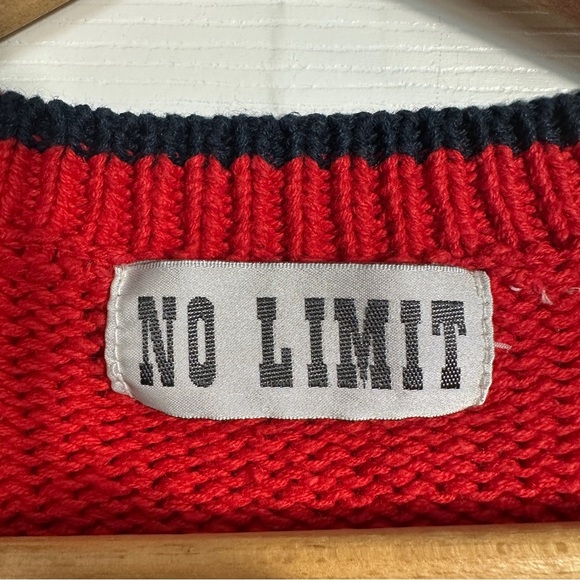 No Limit Christmas sweater, no size, ugly sweater, vintage, snowman, candy canes - Picture 2 of 13